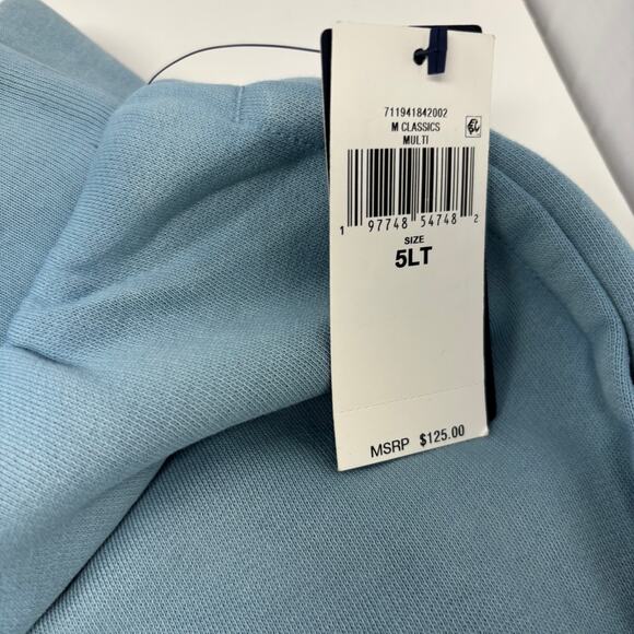 Polo Ralph Lauren 5XLT Light Blue Graphic Pony Drawstrings Jogger Shorts NWT - Picture 4 of 7